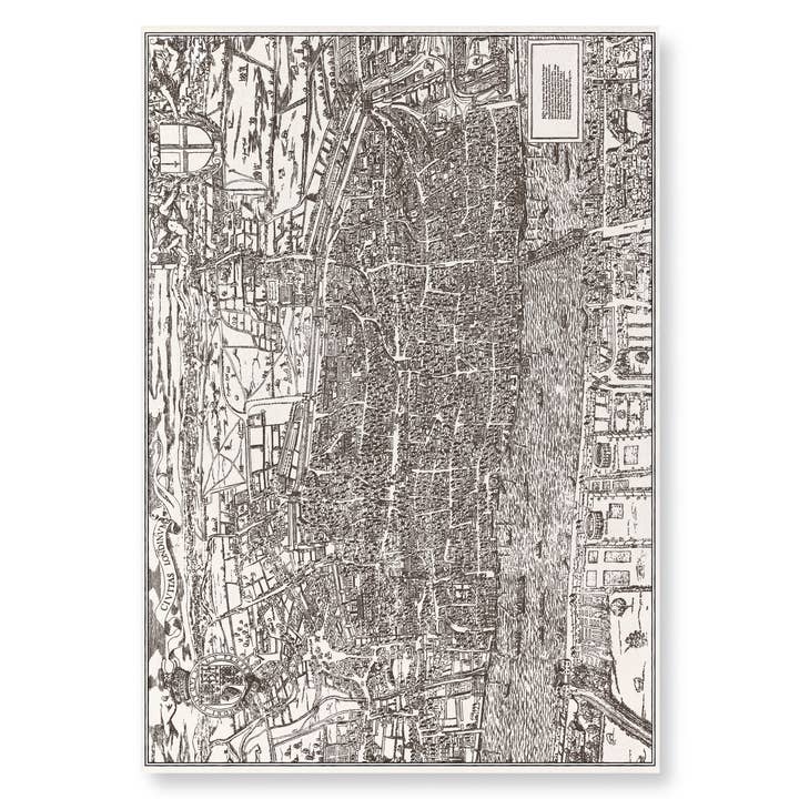 CIVITAS LONDINUM (C.1561-1570) : Impression cartographique ancienne pour la vente par Ezen Trade