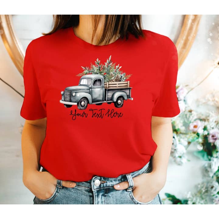 Ashton Grove Ltd Co - Wholesale Graphic Sweatshirt - Women's - Custom Holiday Vintage Truck Tee or Sweatshirt1