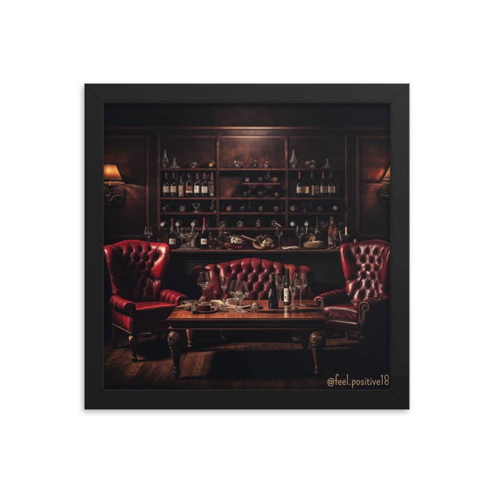 Arte della famiglia Chesterfield rossa con cornice per la vendita all'ingrosso da parte di Feel.positive18