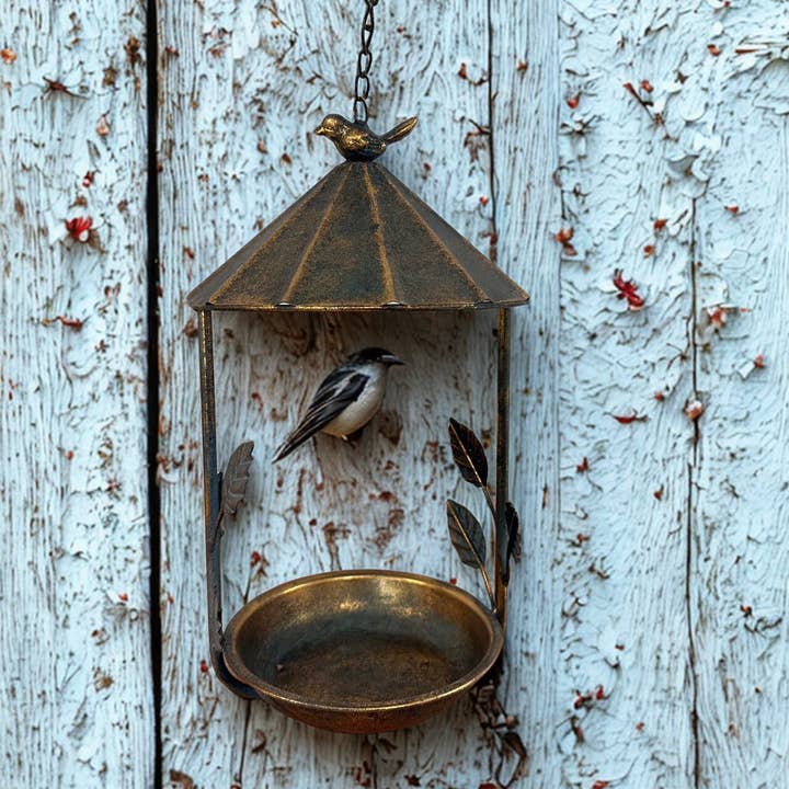 Hanging Bird Feeder with Leaf Detail and other Purchase Wholesale bird feeders. Free Returns & Net 60 Terms on Faire trending on Faire.