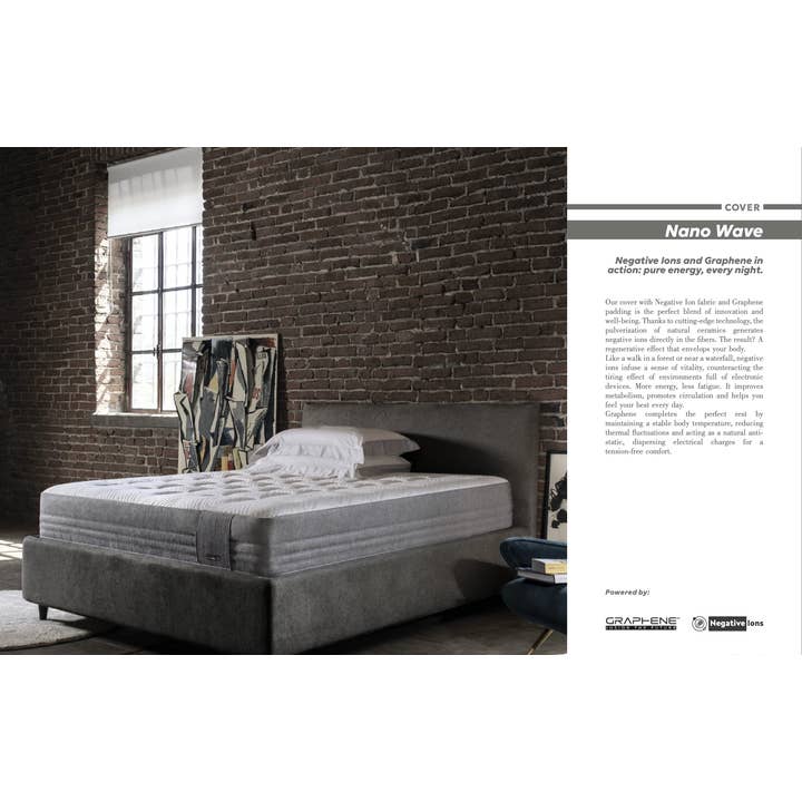 Niorem®: Design Beds & Mattresses from Italy - Wholesale Bed - Model T Mattress - NanoWave Cover - King Size Mattresses8