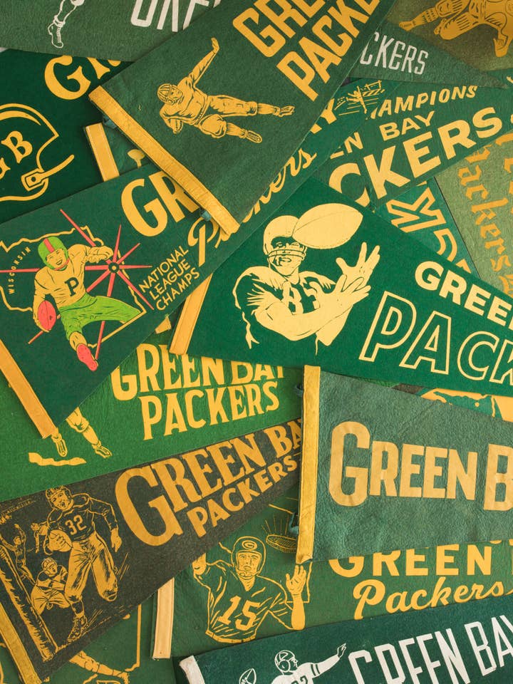 Green Bay Packers Print (Green Version) for wholesale by Felt Collectibles