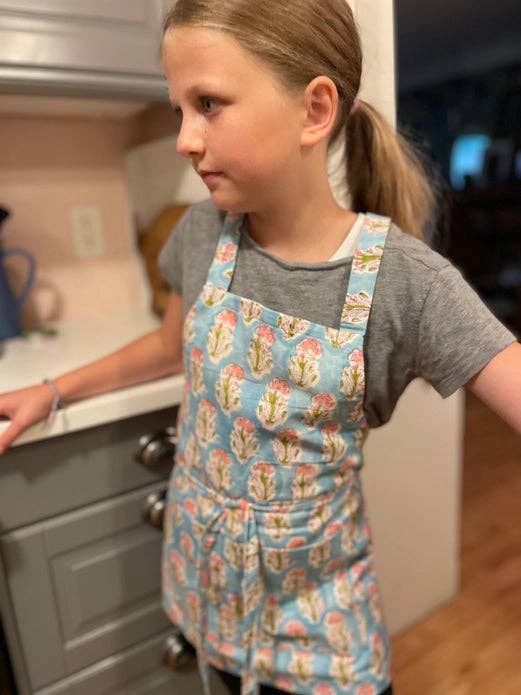Delicate Blossom Children's Apron for wholesale by Curiosity