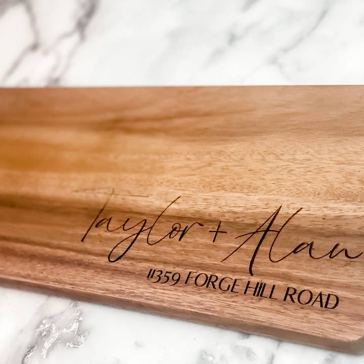 Theba Handmade - Wholesale Cheese Board - Personalized Acacia Board