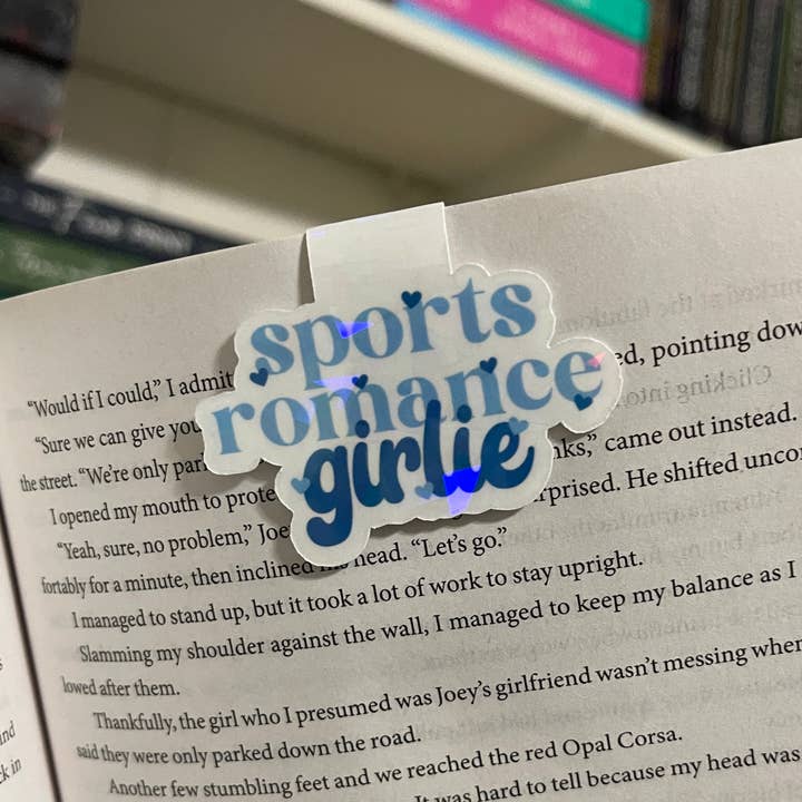 Sports Romance Girlie Holografische magnetische bladwijzer voor wholesale door bookshopbykendra