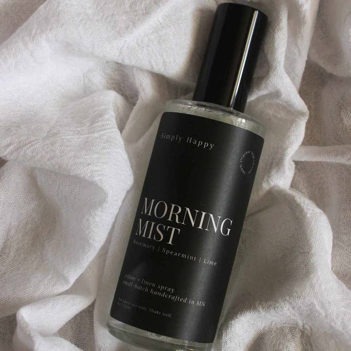 Simply Happy - Wholesale Linen Spray - Morning Mist | Organic Pillow + Linen Spray