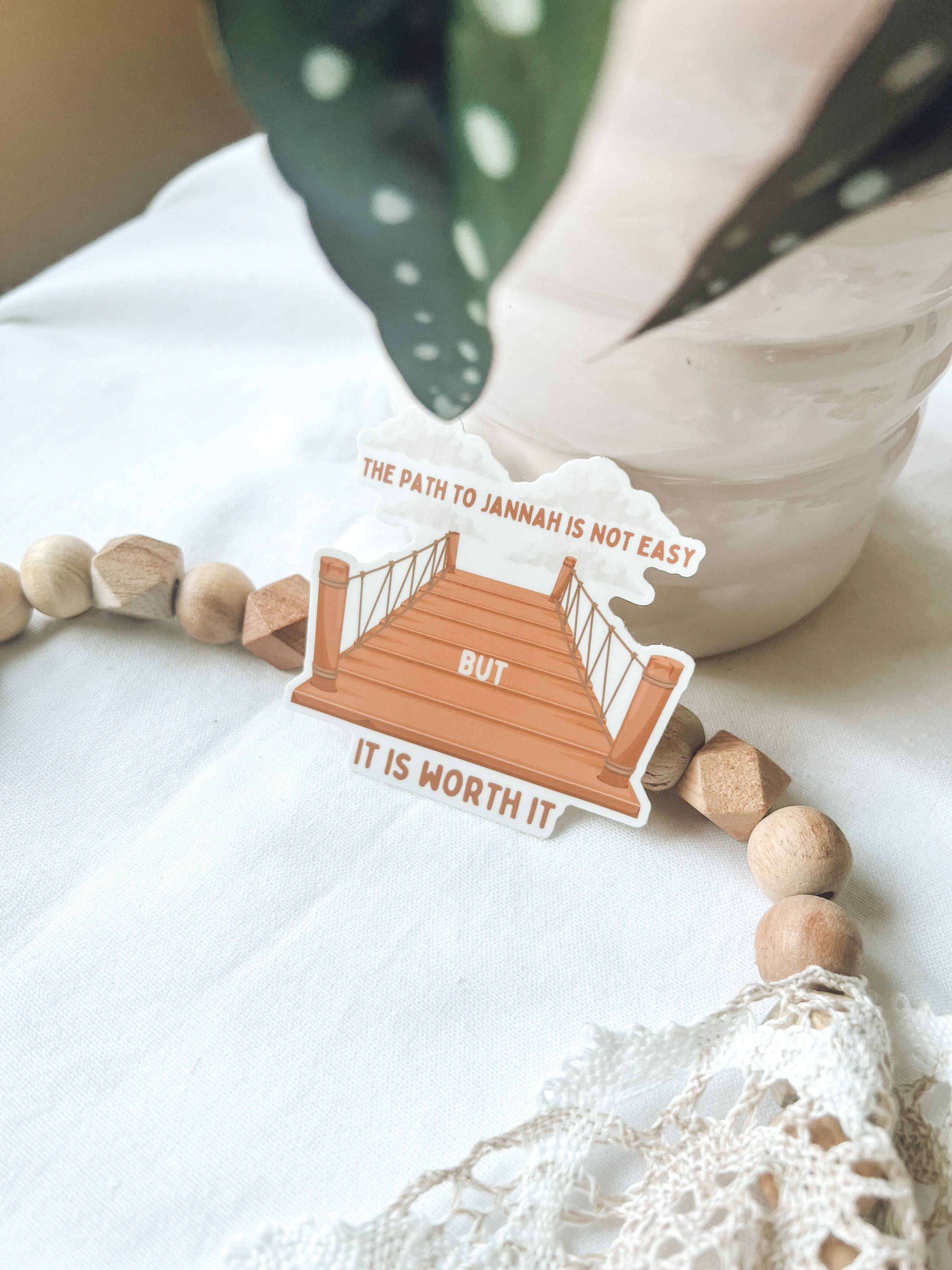 Maryams Corner - Wholesale Sticker - Jannah Is Worth It Sticker1