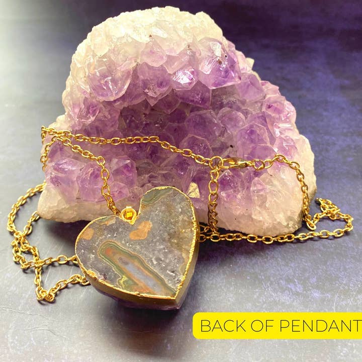 PHOEBE´S - Wholesale Pendant/charm necklace - Amethyst Necklace, Birthstone Heart6