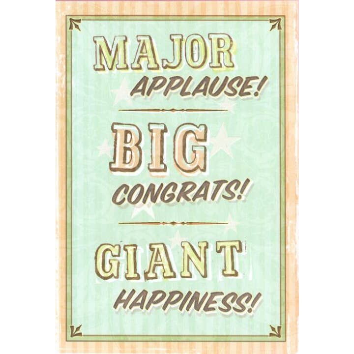 DICKENS INC. - Vente Cartes de félicitations - Félicitations générales | GRTC | SM | 66498G