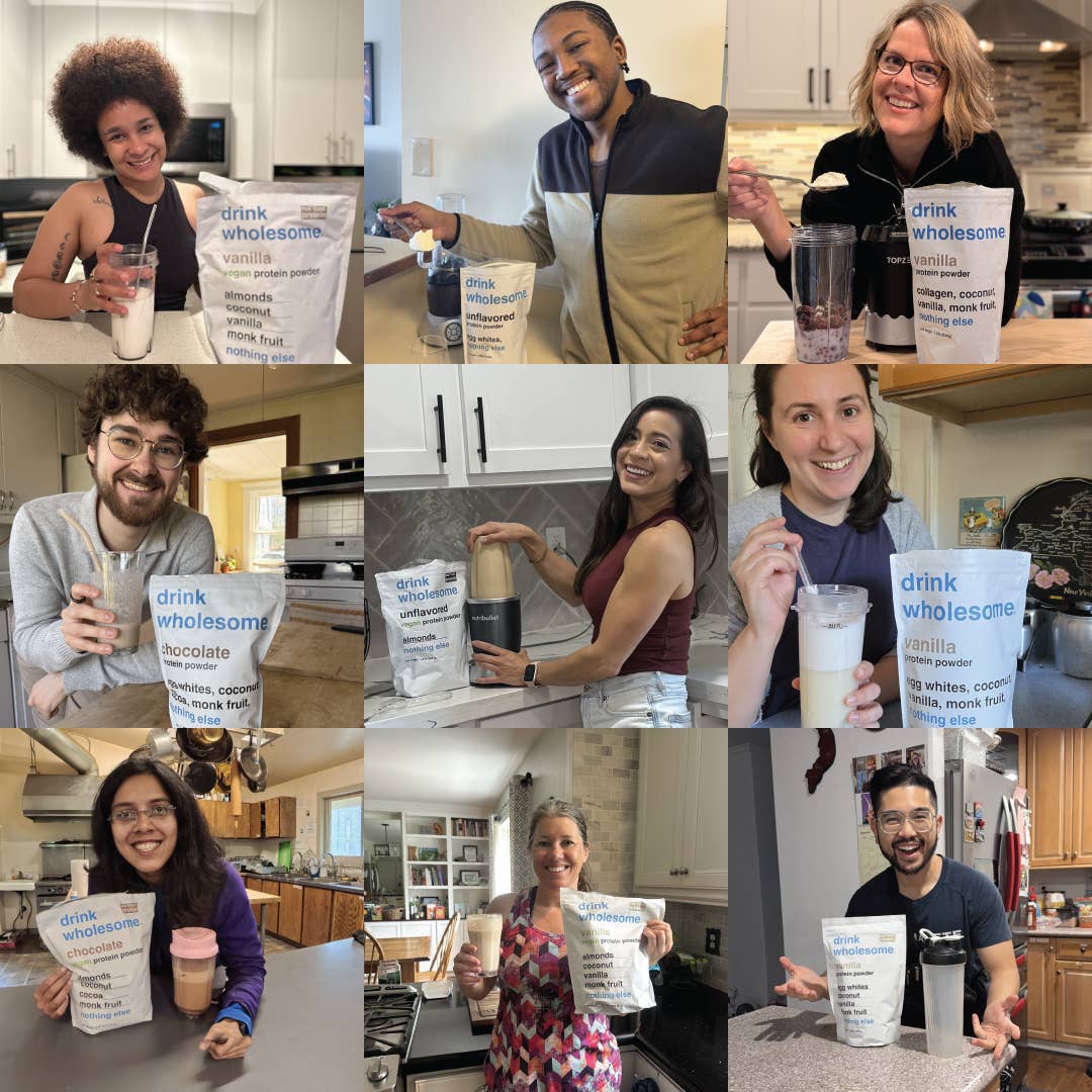 Drink Wholesome - Wholesale Protein/Superfood Powder - Unflavored Egg White Protein Powder - 28 Servings4