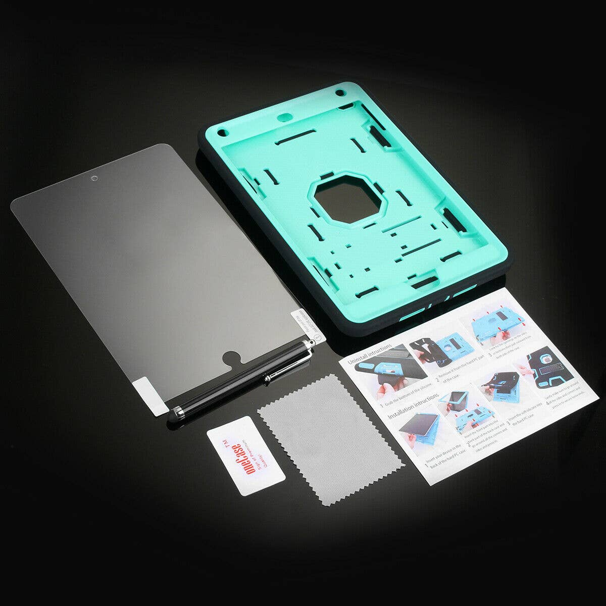 AICase - Wholesale Laptop/Tablet Case - Men's - iPad Mini 6 Hybrid Heavy Duty Shockproof Armor Stand Cover Case4