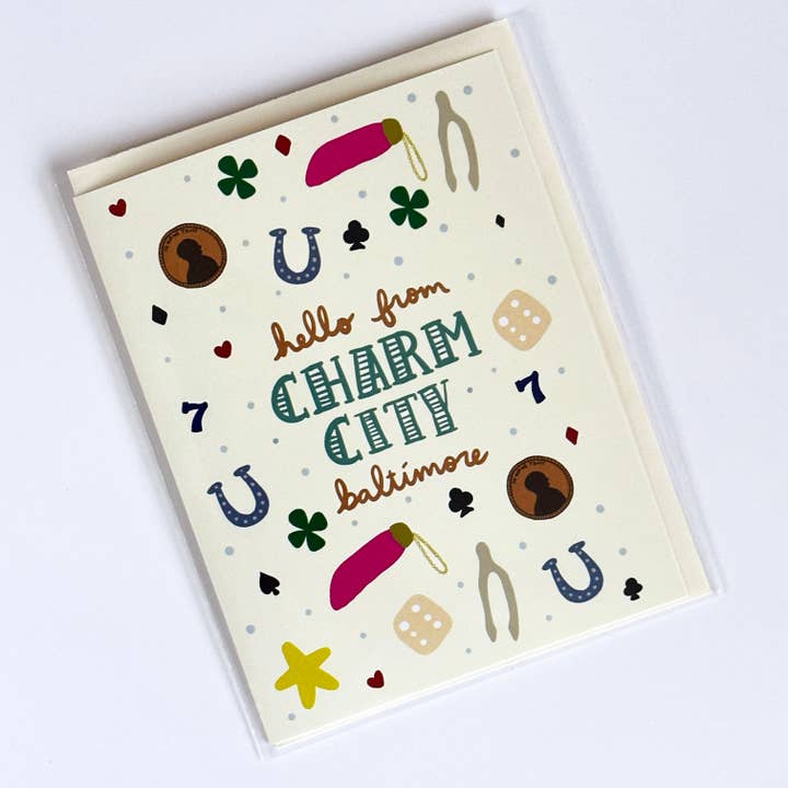 Baltimore Charm By Lykønskningskort Maryland Souvenir for engroshandel hos Made by Nilina