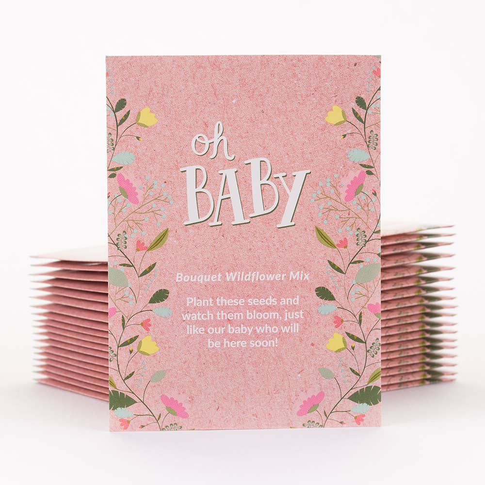 Bentley Seed Co. - Wholesale Plant Seeds - Oh Baby Baby Shower Pink - Bouquet Wildflower Seed Packets7