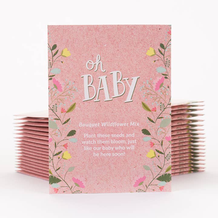 Bentley Seed Co. - Wholesale Plant Seeds - Oh Baby Baby Shower Pink - Bouquet Wildflower Seed Packets7