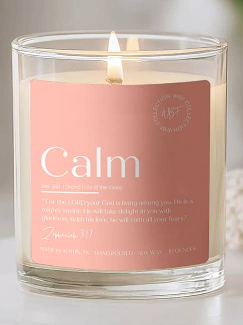 Calma para venta al por mayor de Walk By Faith Candles Co.