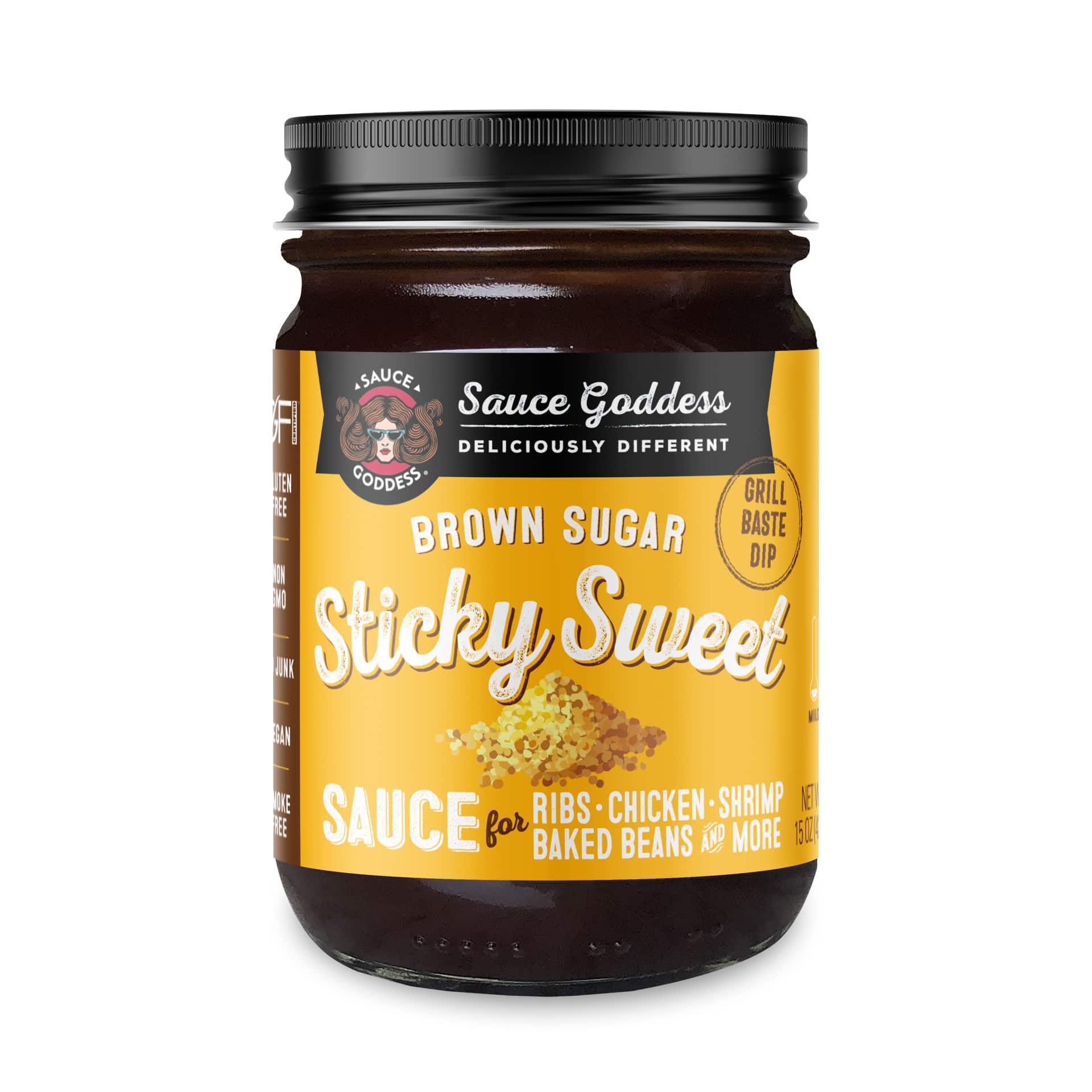 Sticky Sweet Brown Sugar Barbecue Sauce for wholesale by Sauce Goddess