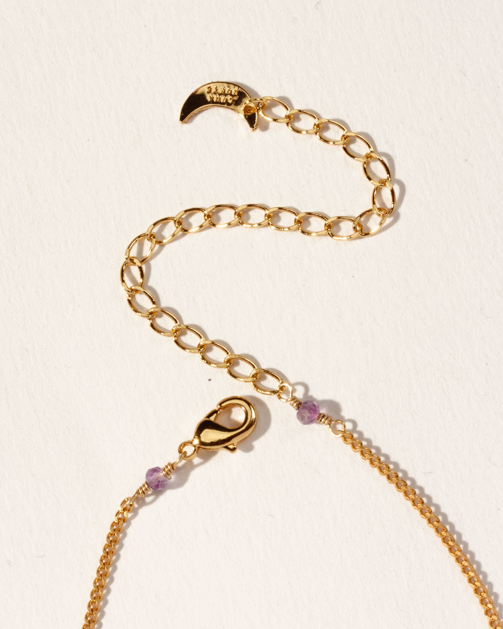 Luna Norte - Wholesale Pendant/Charm Necklace - Sticks and Stones Long Necklace- Amethyst1