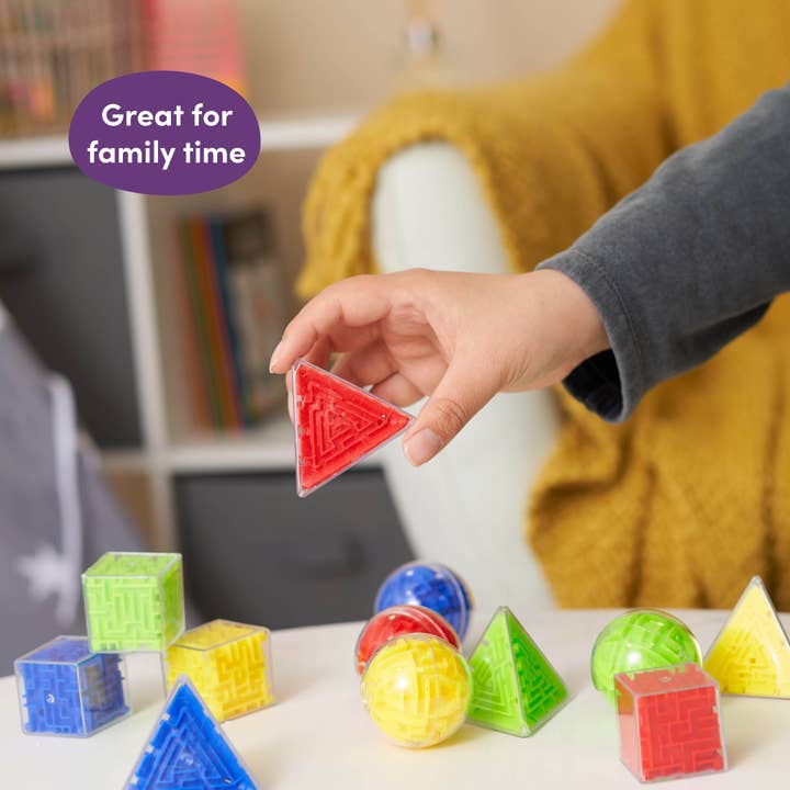 The Twiddlers – Großhandel Puzzle – Kinder – 12er Set Mini-Denkspiele: Kugel, Würfel und Pyramide3