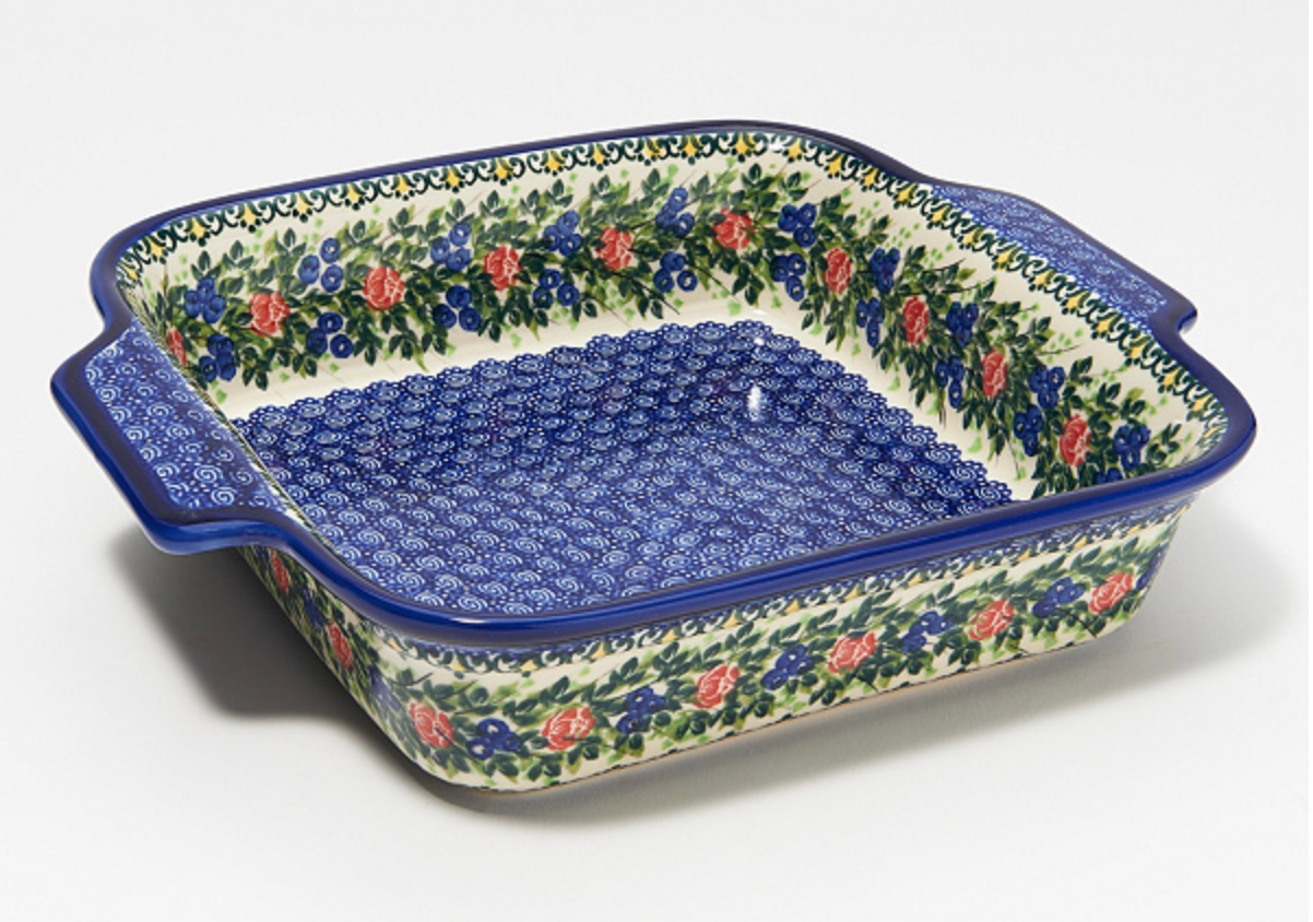 Lidia's Polish Pottery, Inc. - Wholesale Baking Dish - Polish Pottery 9x9 Square Baker1