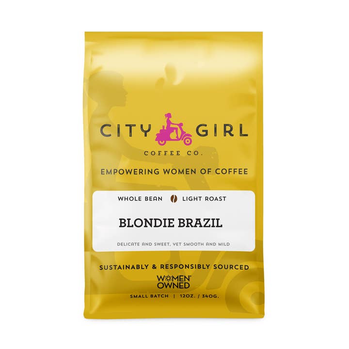 By Girl Blondie Brasilien Hele Bønne Kaffe for engroshandel hos City Girl Coffee