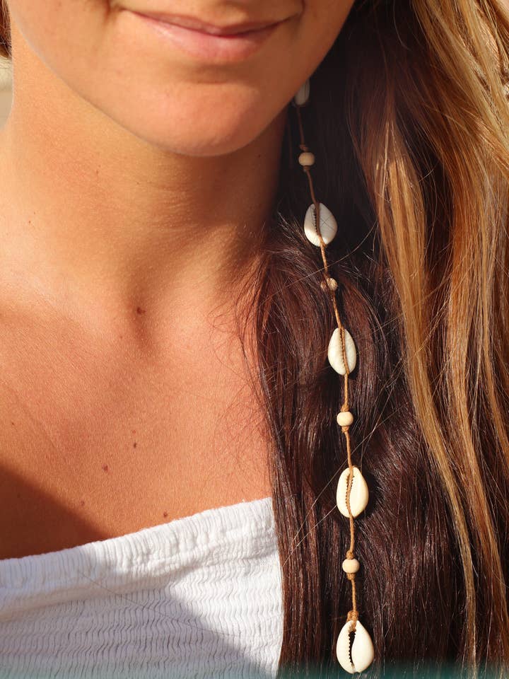 Beaded Boho Mermaid Extension (BRUNETTE) for wholesale by Brielle's Shells