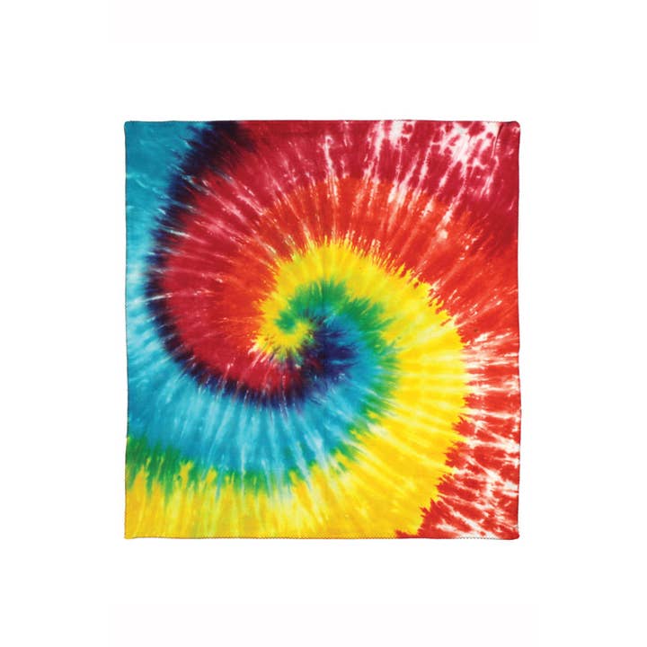 Sunshine Joy - Wholesale Bandana - Unisex - Spiral Tie-dyed Bandana 22x22