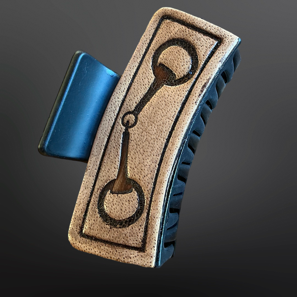 Westrian International - Wholesale Hair Clip - Women's - Equestrian Claw Clip Hair Pin with Snaffle Bit in Leather5