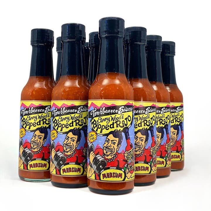 Danny Wood's Ripped Rojo | 5oz Bottle | tangy, medium heat for wholesale by TorchBearer Sauces