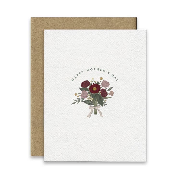 Gelukkige Moederdag Wenskaart | Bloemen Boeket voor wholesale door Pip & Cricket