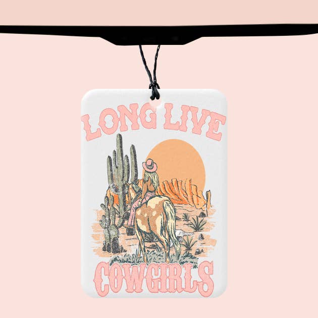 Désodorisant pour voiture Long Live Cowgirls pour la vente par Texas Petunias Boutique