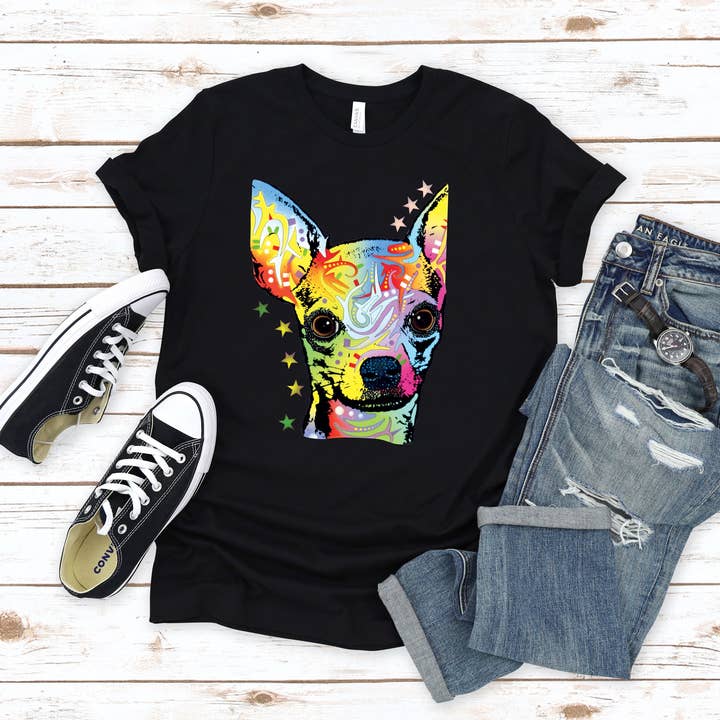 Neonfarbenes T-Shirt für Chihuahua-Hunderassen für den Großhandel von Artopia