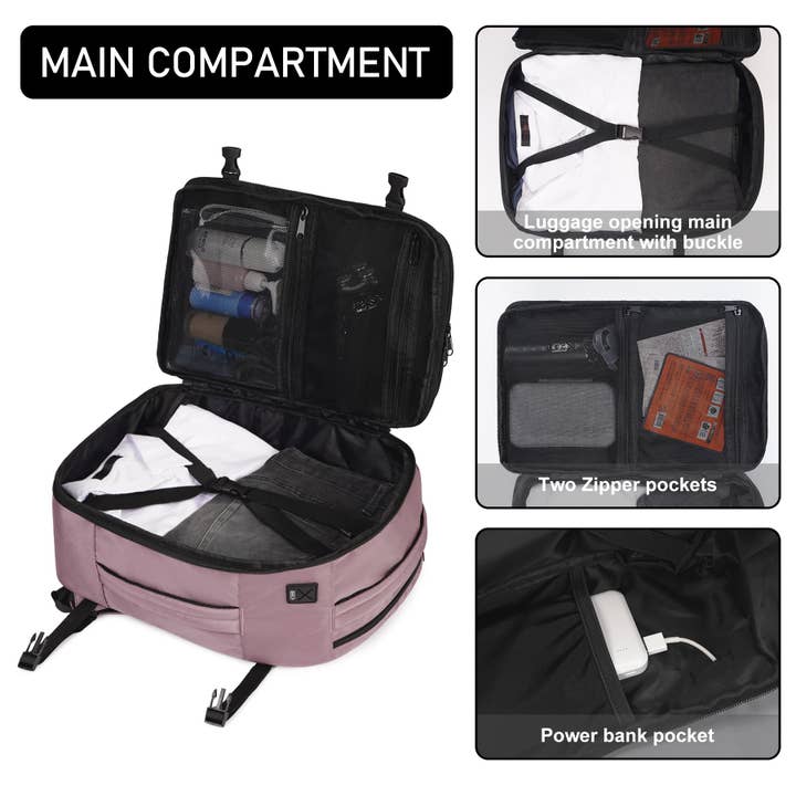 wandf - Wholesale Backpack - Unisex - Personal Item Bag Carry On Backpack with Charging Port22