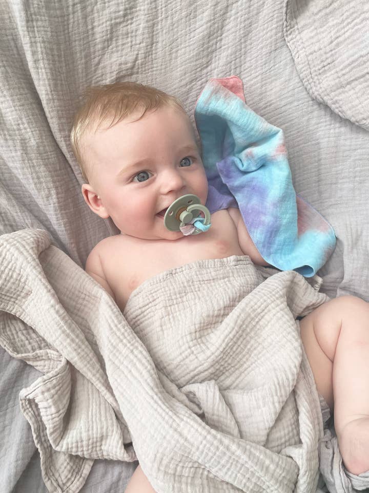 Swaddle Uni XL – hydrofila 3-lagers bomullstyg 110 x 110 cm för wholesale av Langoustini