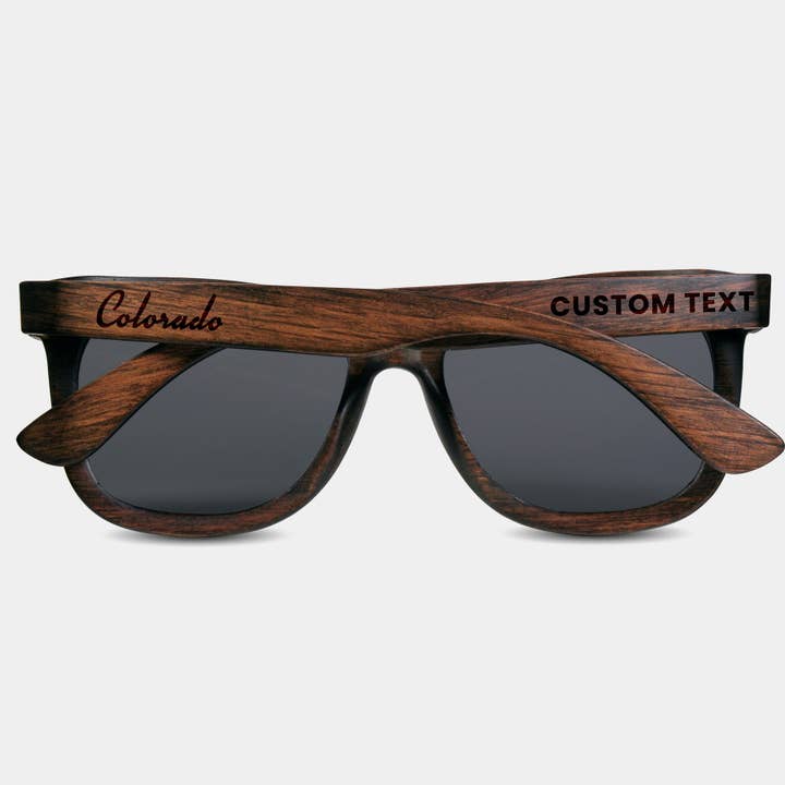 Custom Colorado Sunglasses Unique Colorado Gifts for wholesale by Engraved In Nature