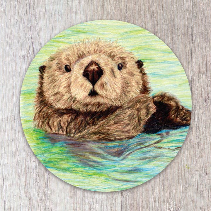 Otter Sticker for wholesale by Brush & Bark