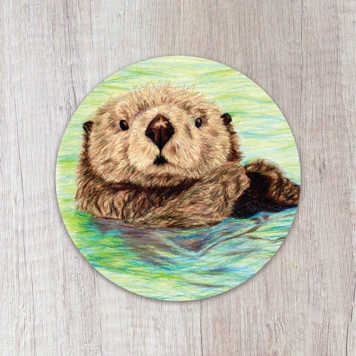 Otter Sticker for wholesale by Brush & Bark