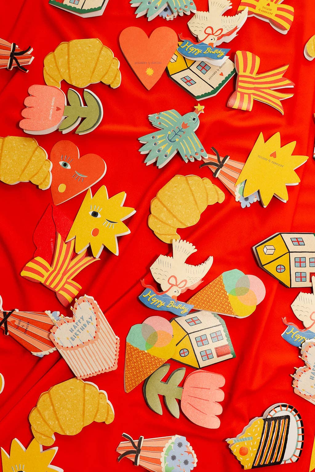 Isatopia - Wholesale Birthday Card - Happy Birthday Bird Mini Cards - Box of 64