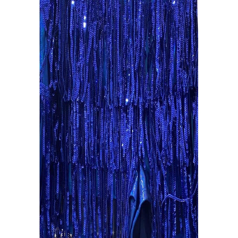 MintChoco – Romper - Mulher por atacado – MACACÃO COM FRANJAS DE LANTEJOULAS EM FORMA DE V8