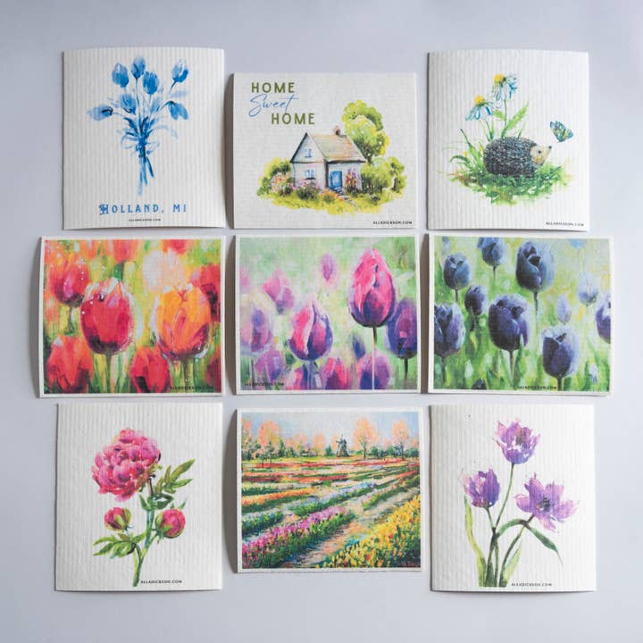 Alla Dickson Art - Vendita all'ingrosso Strofinaccio da cucina - Panno per piatti riccio Panno svedese per piatti riccio Istrice9