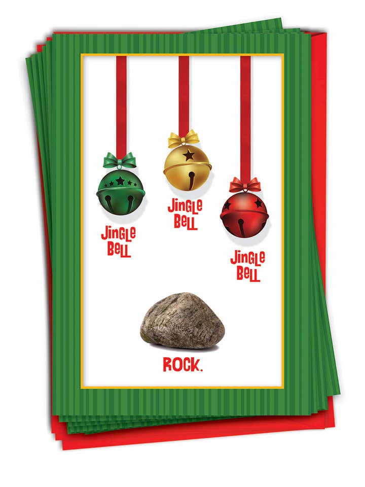 Box of 12 Christmas Card - Jingle Bell Rock for wholesale by NobleWorks