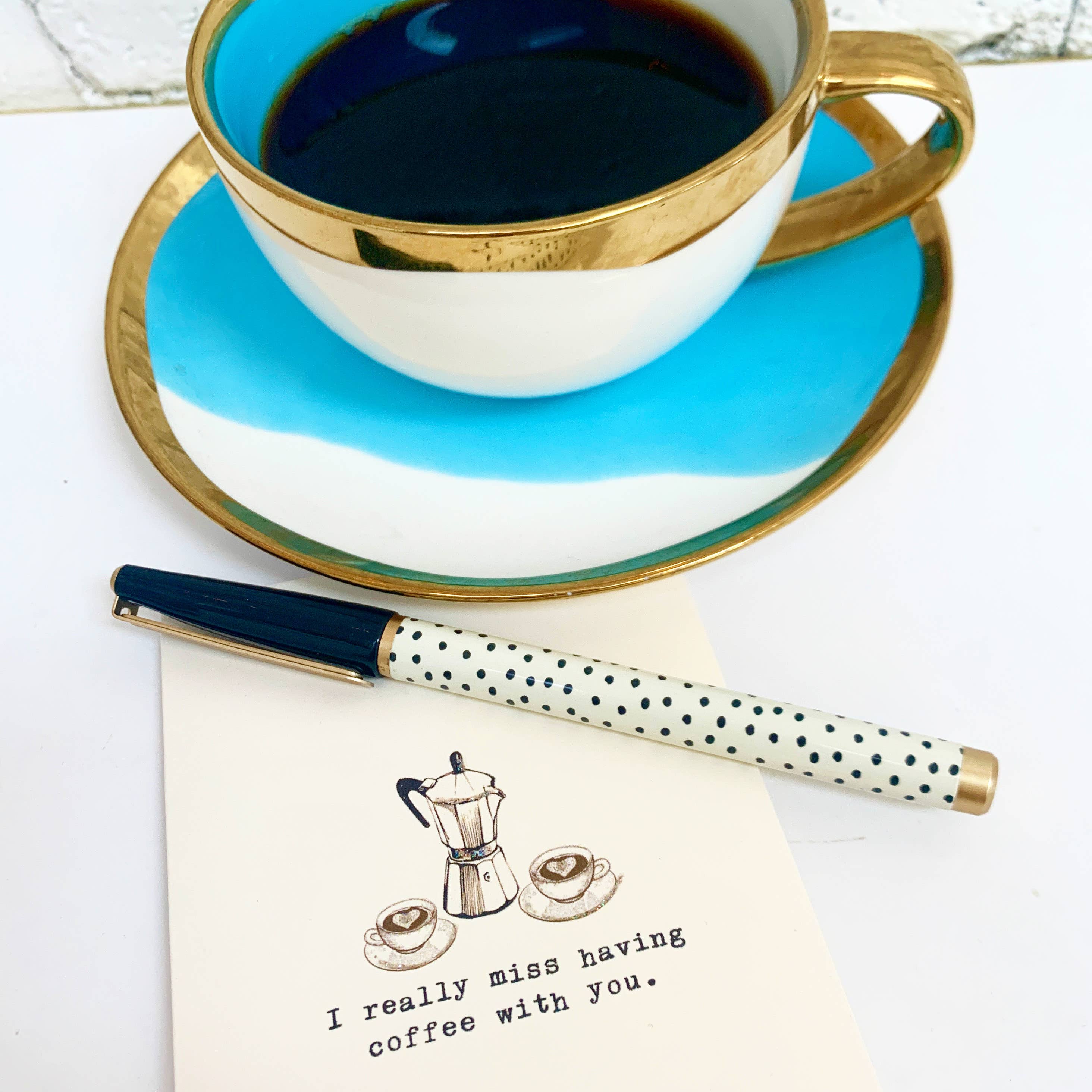 Paperlove Boutique - Wholesale Love Card - I really miss having coffee with you1