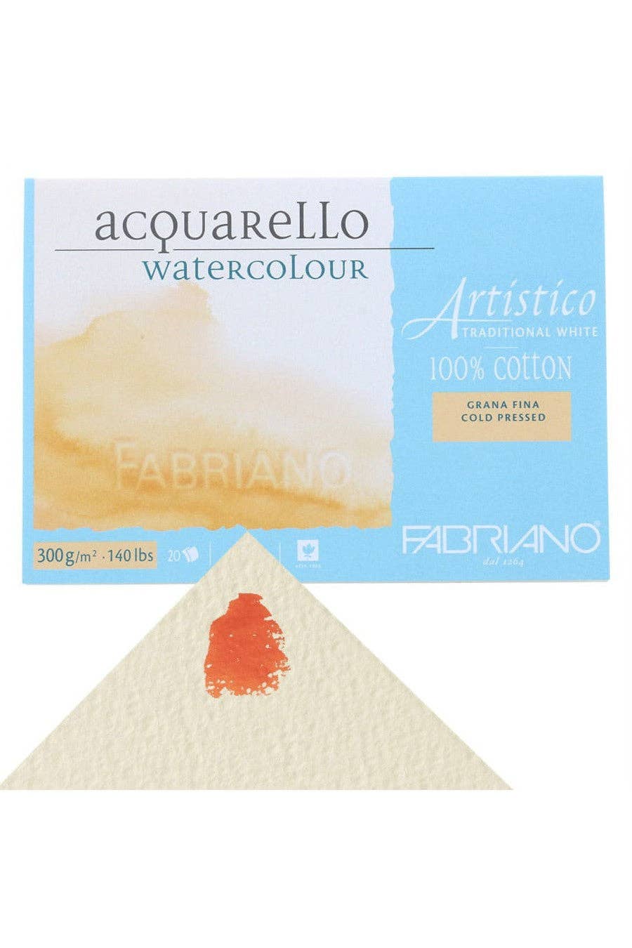 Chartpak, Inc. - Wholesale Sketchbook/Sketchpad - Fabriano Artistico Traditional White Watercolor Block0