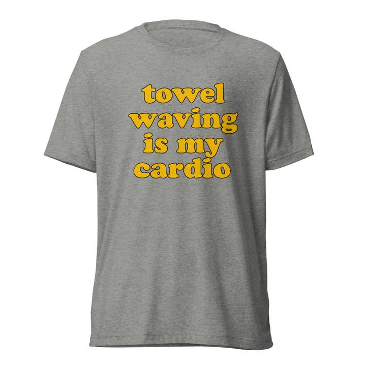 Yinzylvania - Wholesale Screen printed t-shirt – unisex - Towel Waving is My Cardio - Tribend Tee1
