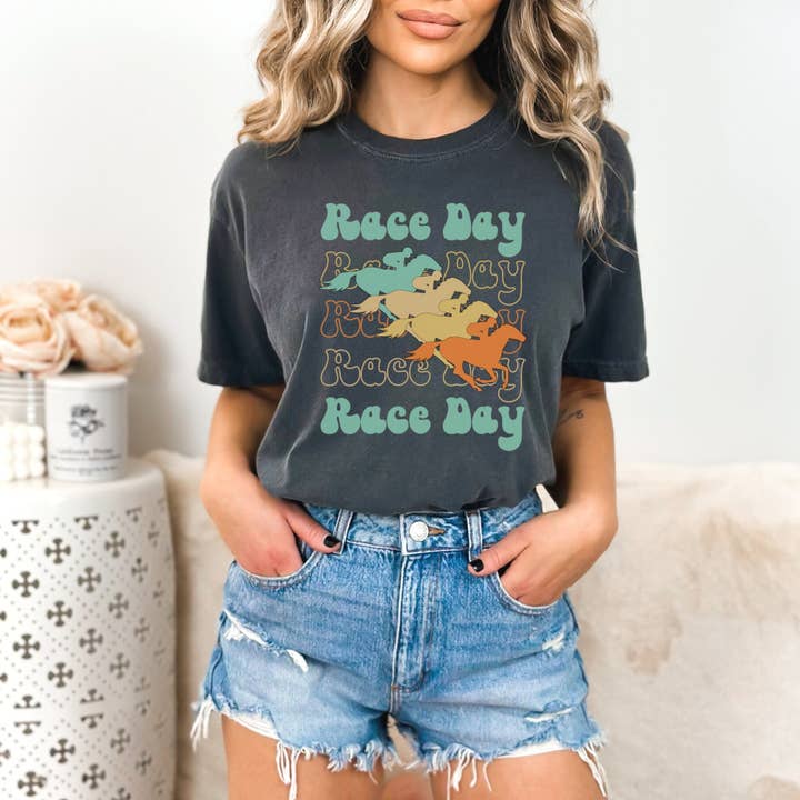 Horse Race Day Shirt, Horse Race Top, Derby Day Tee for wholesale by Sweet party Place