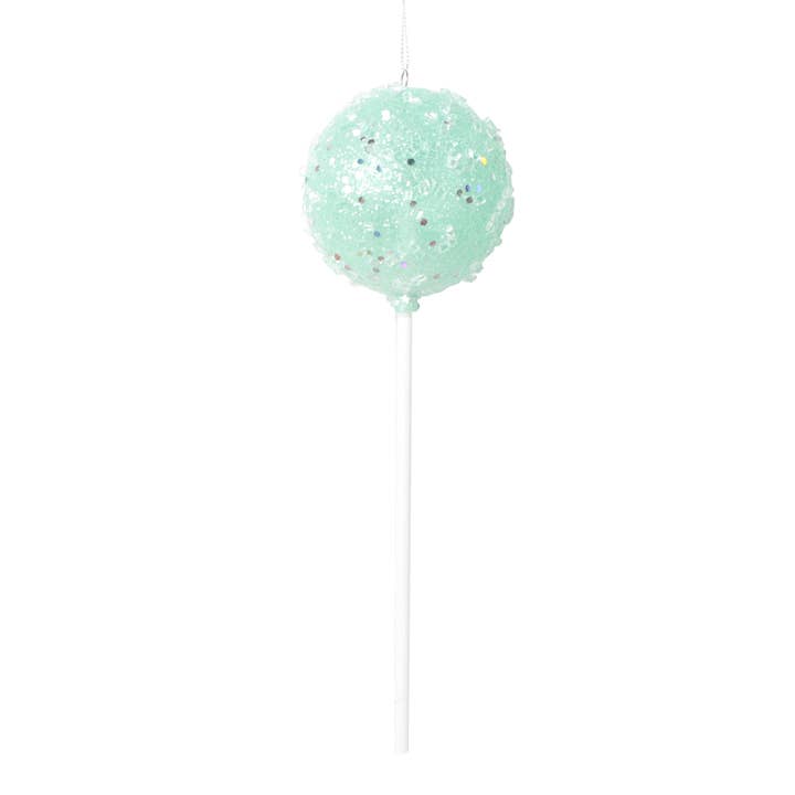 Vickerman 10" Green Round Lollipop Ornament, 3 per bag. for wholesale by Vickerman
