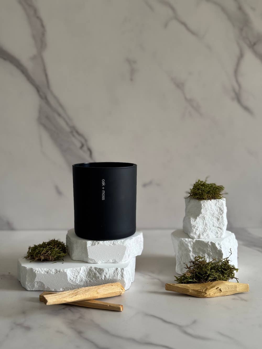 sable candle co. - Wholesale Jar/Filled Candle - Oak + Moss 8oz Tumbler Soy Wax Candle1