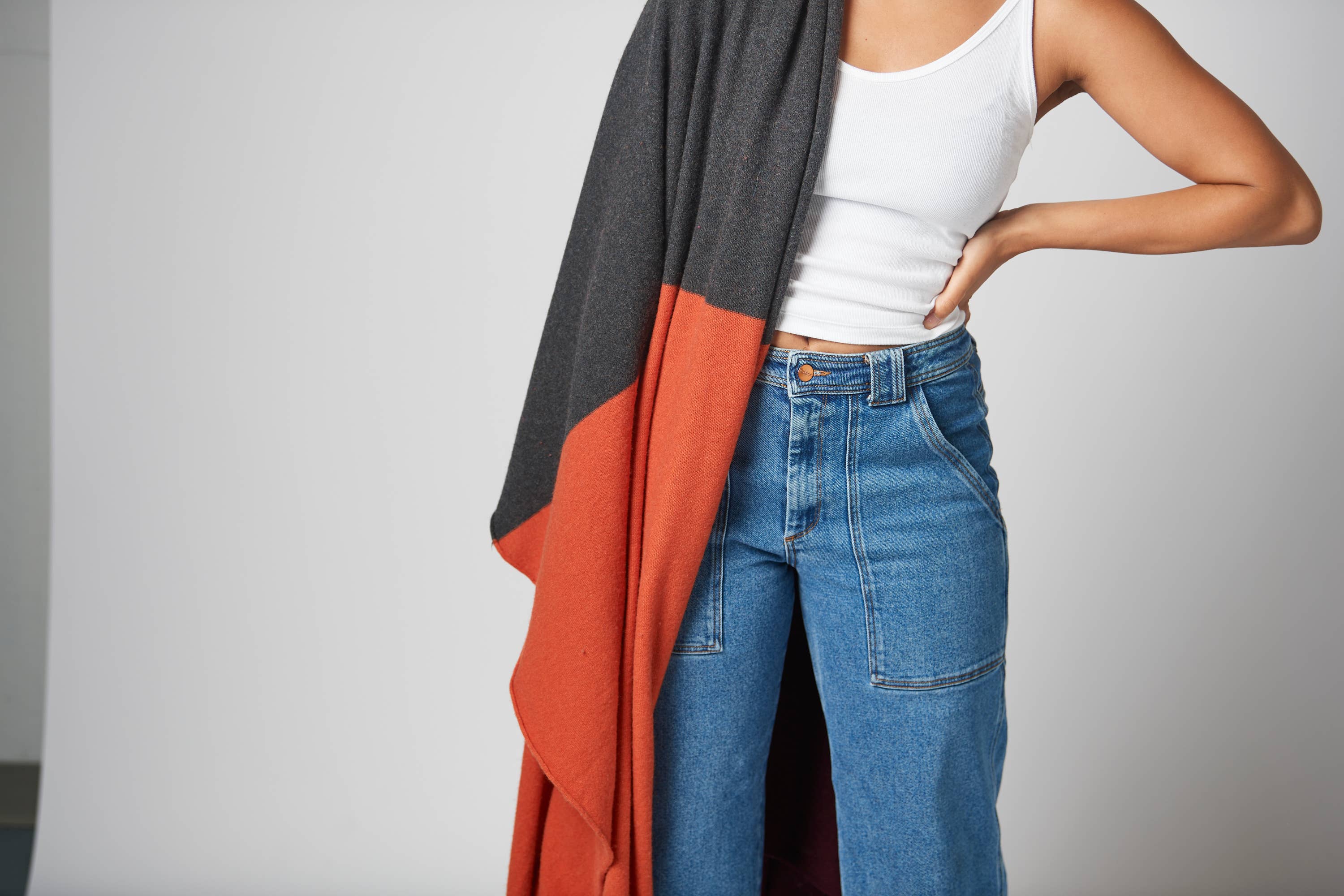 Margolis Pineo Italia - Wholesale Throw Blanket - COZY CASHMERE BLEND THROW, 'TRICOLORE' - HOLIDAY FAVE!16