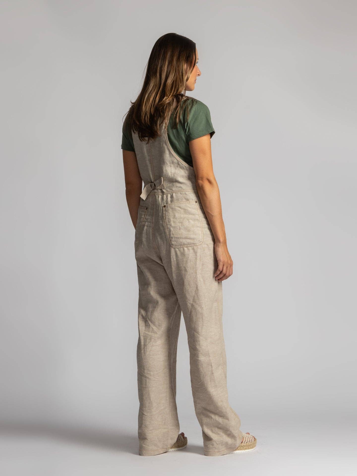 Women's Playwear Overall - Flax Linen for wholesale on Faire1