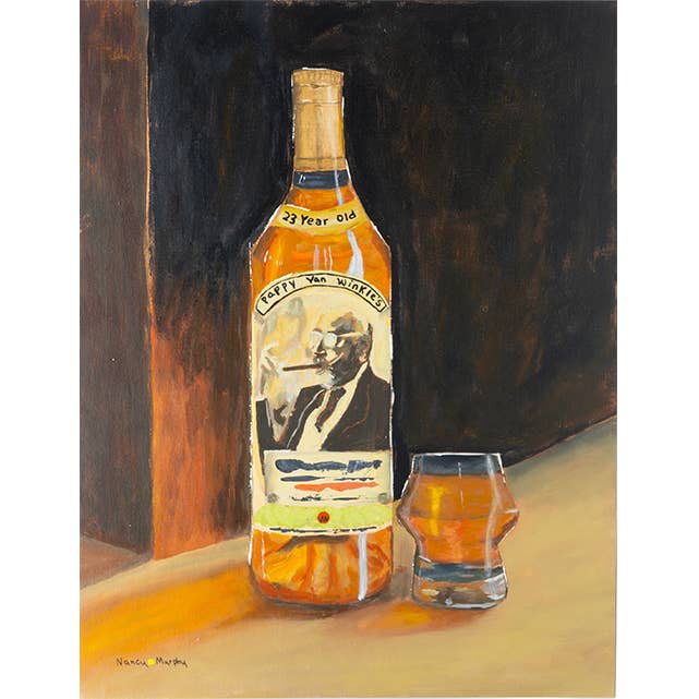 Yellow Dot Artist - Wholesale Art Print - Pappy Van Winkle Bottle Art Print