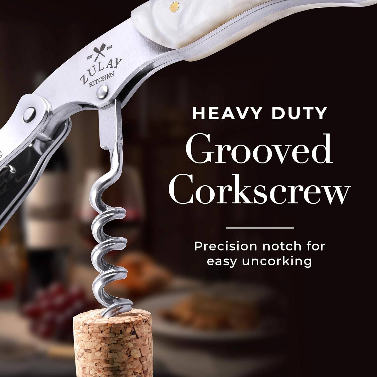 Zulay Kitchen - Wholesale Bottle/Wine Opener - 3-in-1 Waiter Corkscrew Wine Bottle Opener20